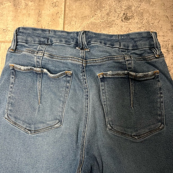 Good American Skinny Jeans w/ Frayed Hems Indigo SZ 10/30 - Picture 9 of 10